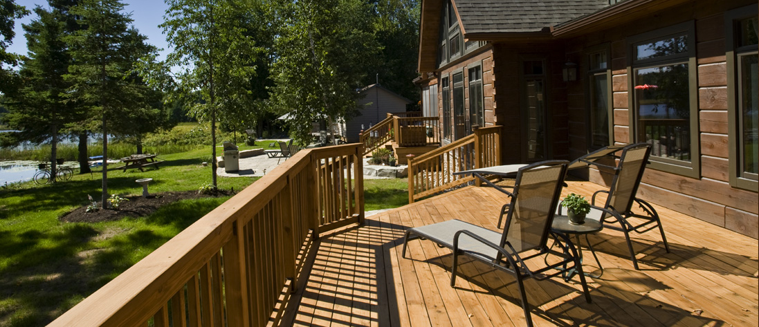 discover the affordability of a natural wood deck »
