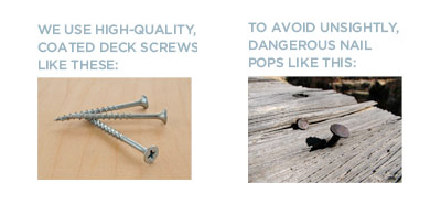 deck screws vs nails